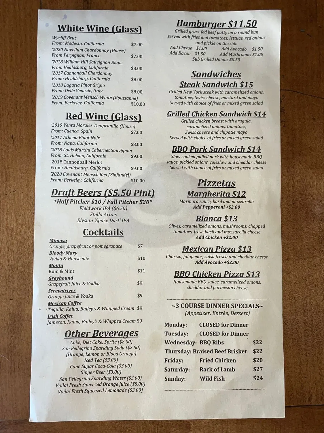 Menu 2