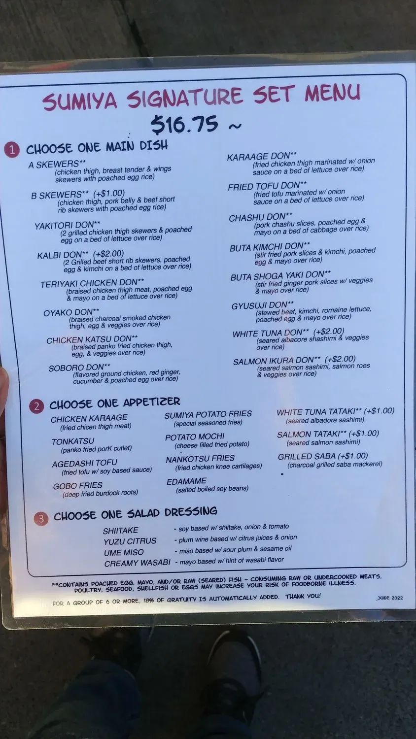 Menu 5