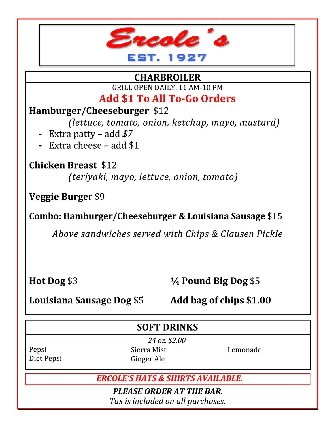 Menu 1