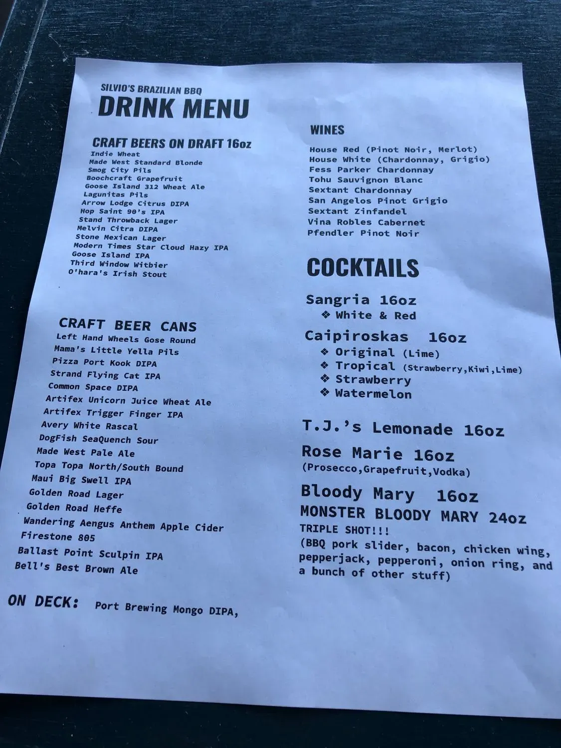 Menu 6