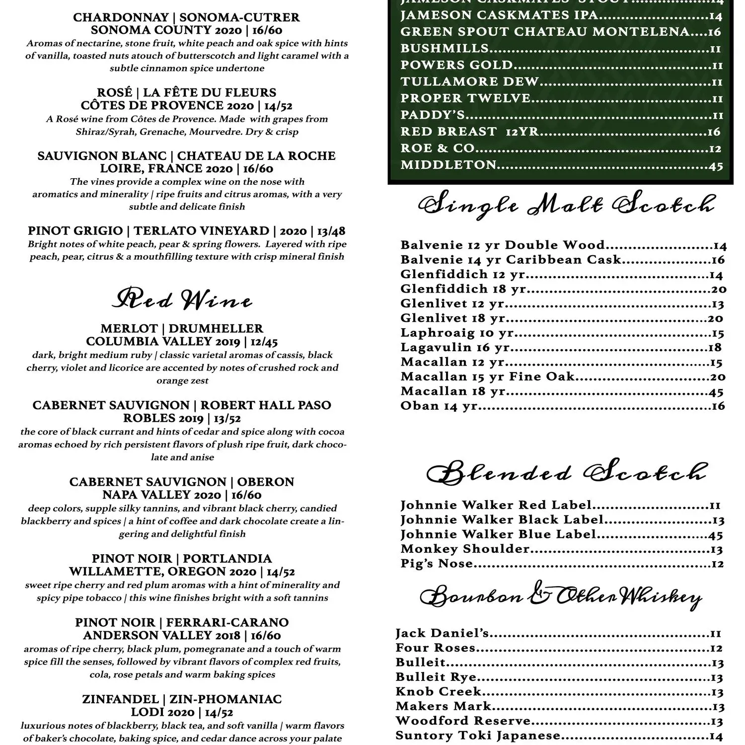 Menu 2