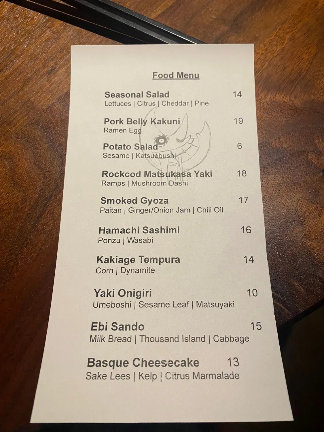 Menu 5