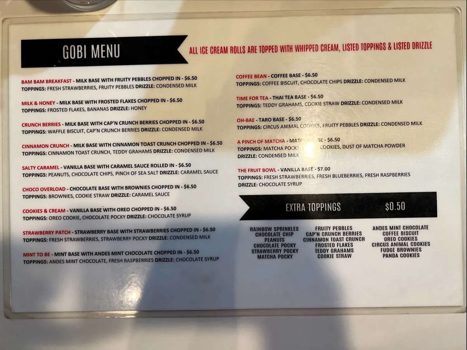 Menu 1