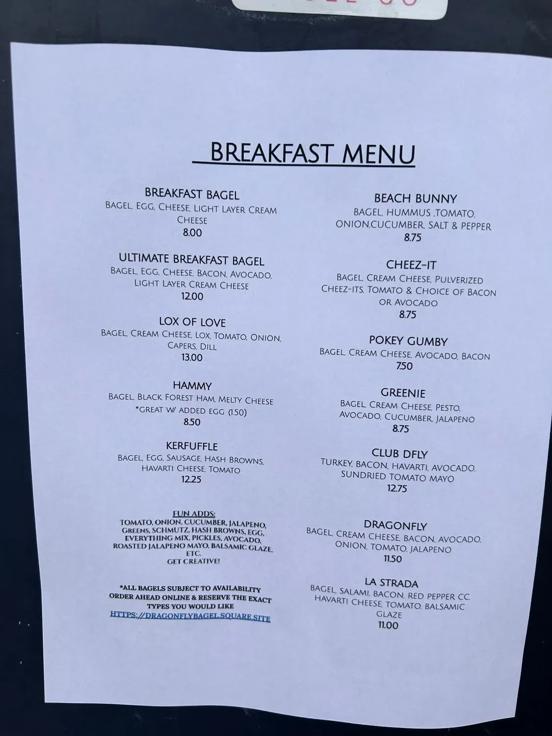 Menu 1