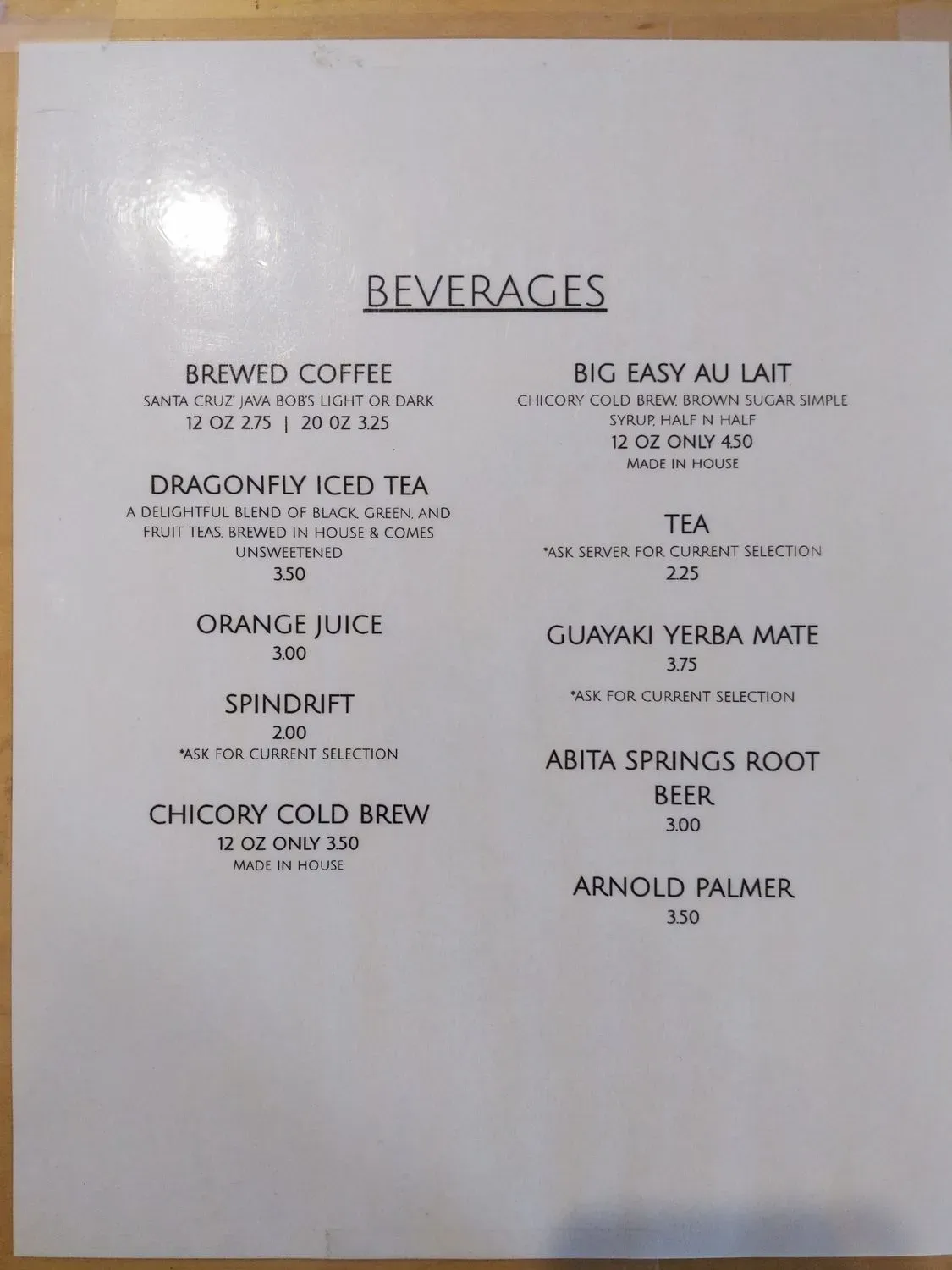 Menu 2