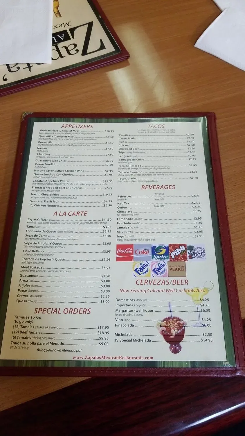 Menu 5