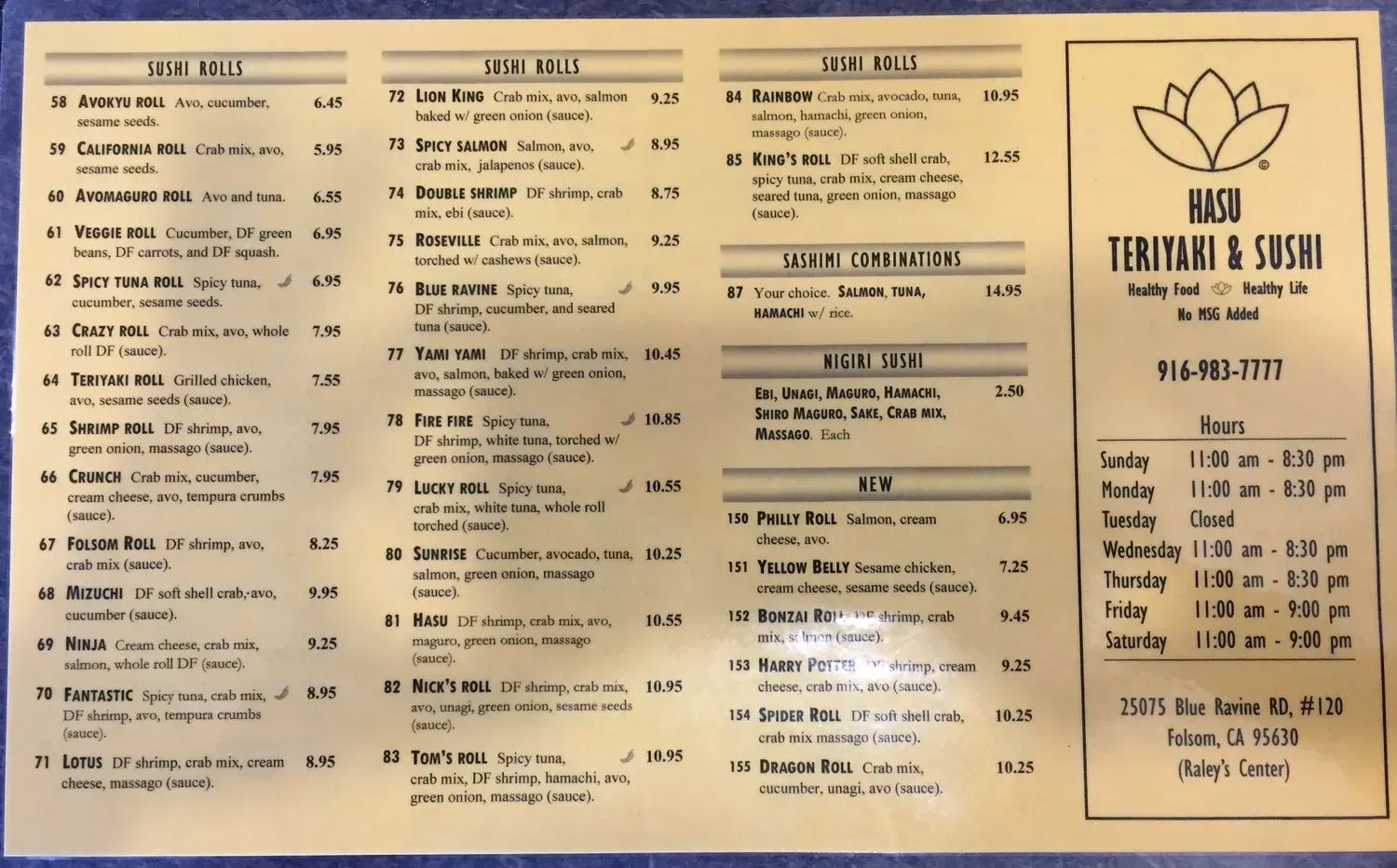 Menu 4