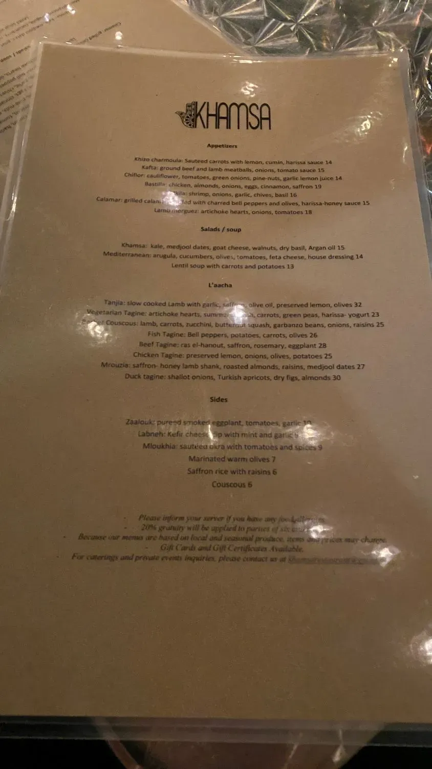 Menu 6