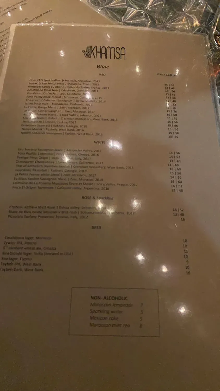 Menu 5