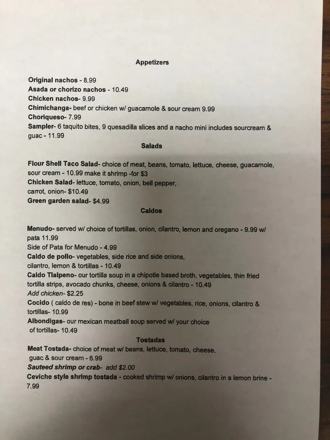 Menu 2