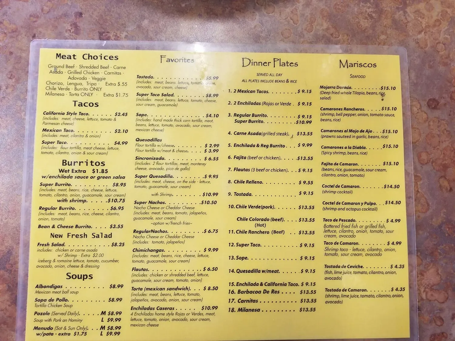 Menu 2