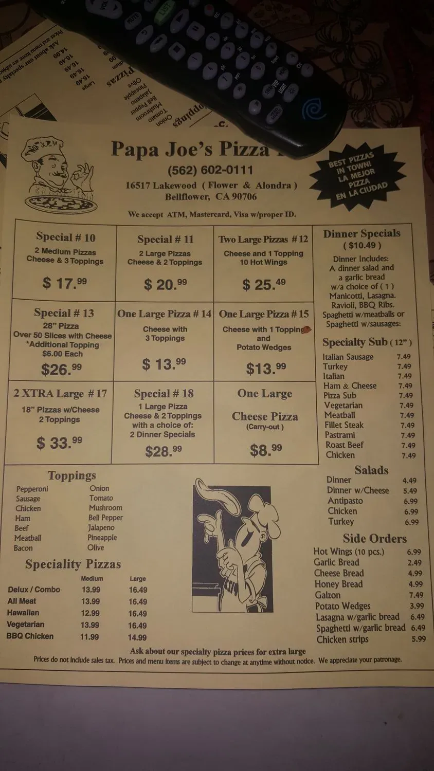 Menu 6