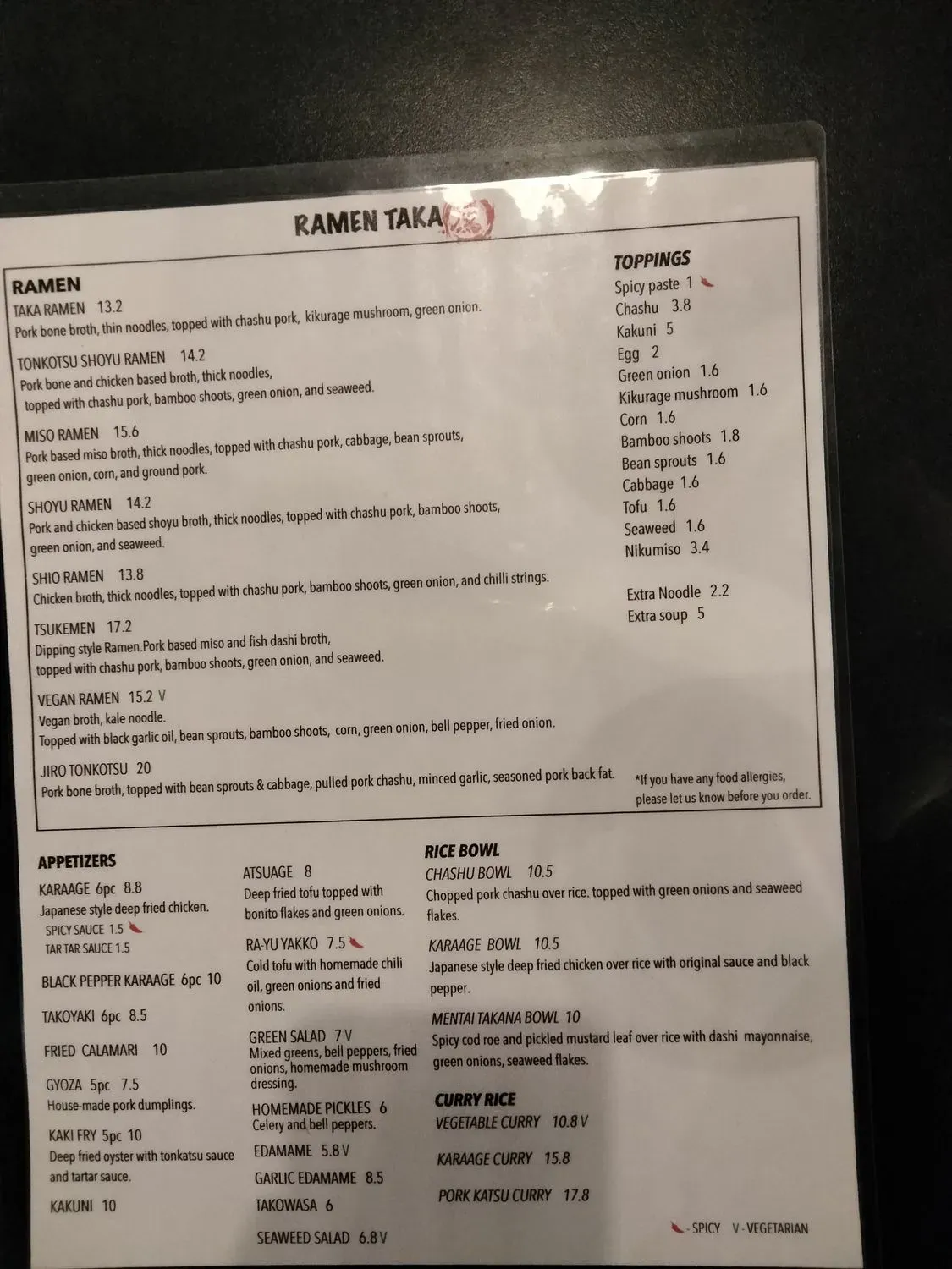 Menu 6