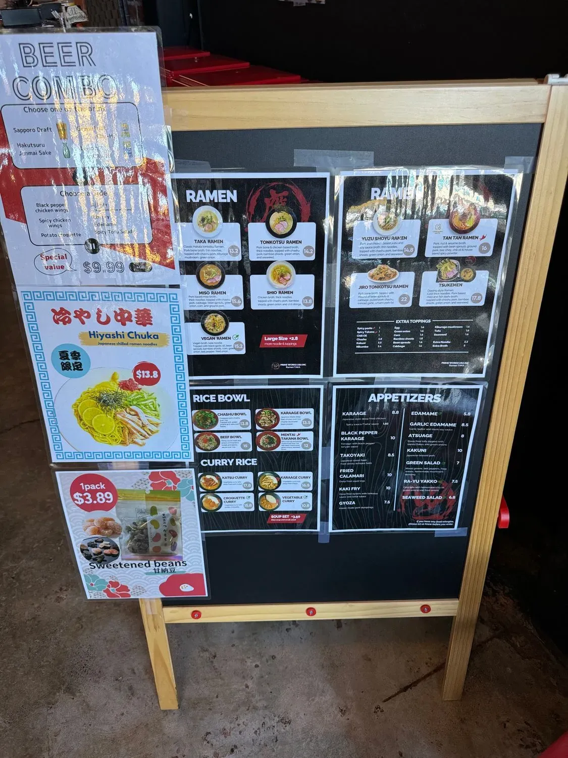 Ramen Taka Menu - Updated November 2025