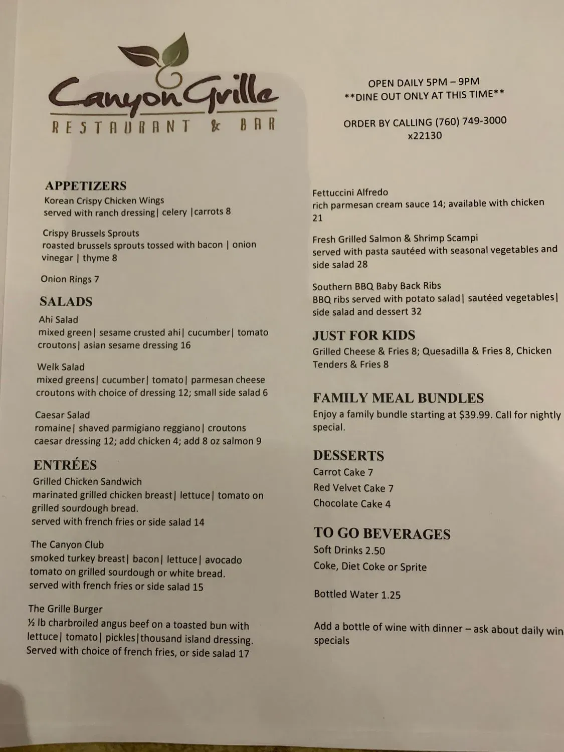 Menu 4