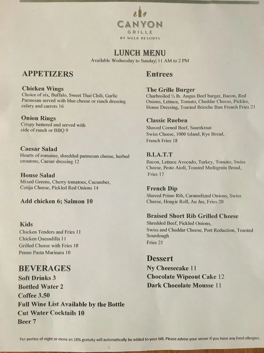 Menu 2