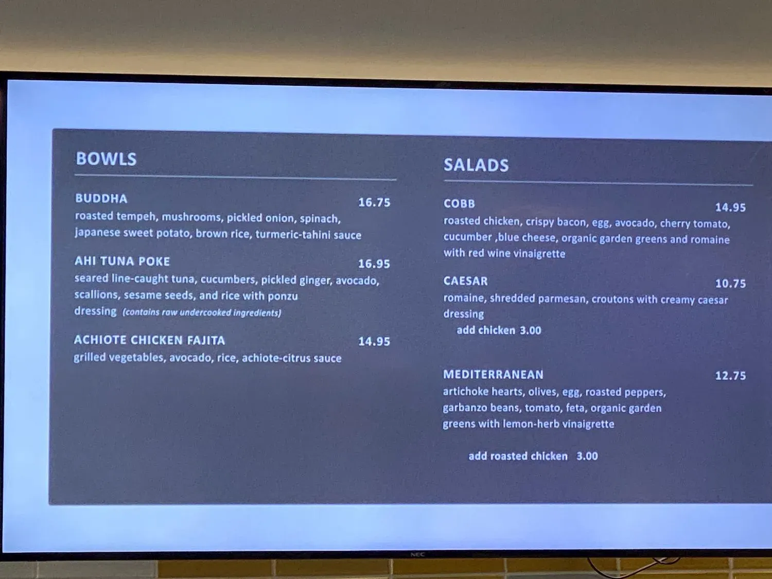 Menu 2