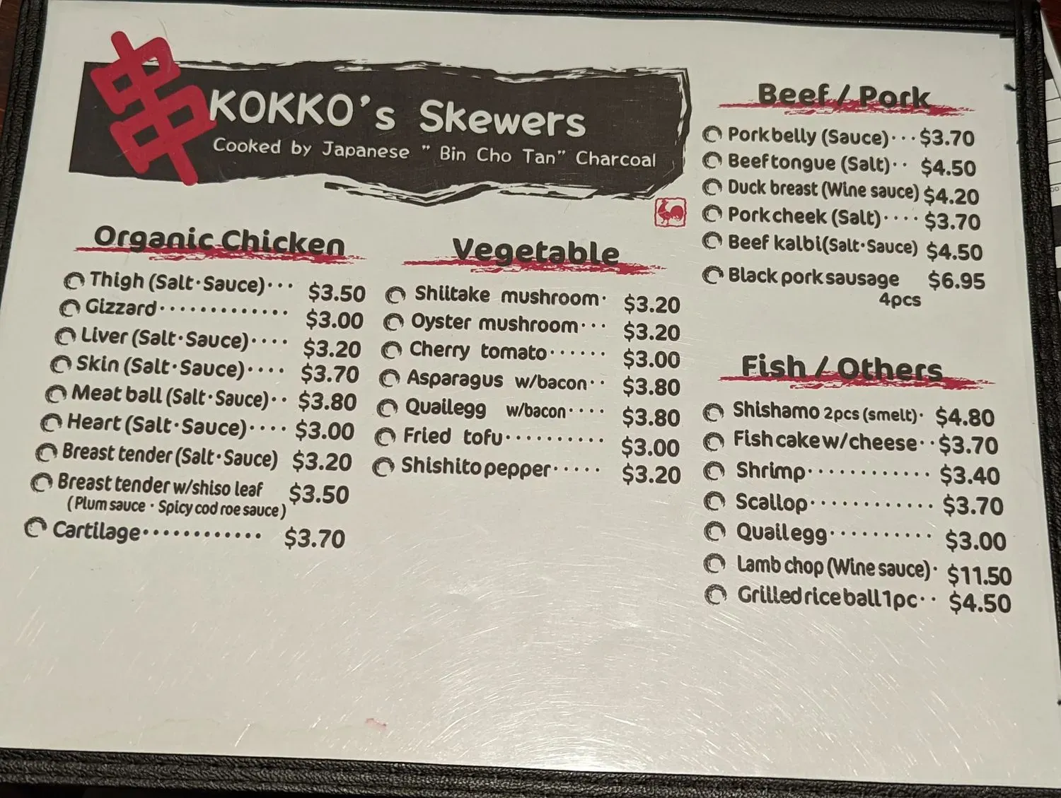 Menu 2