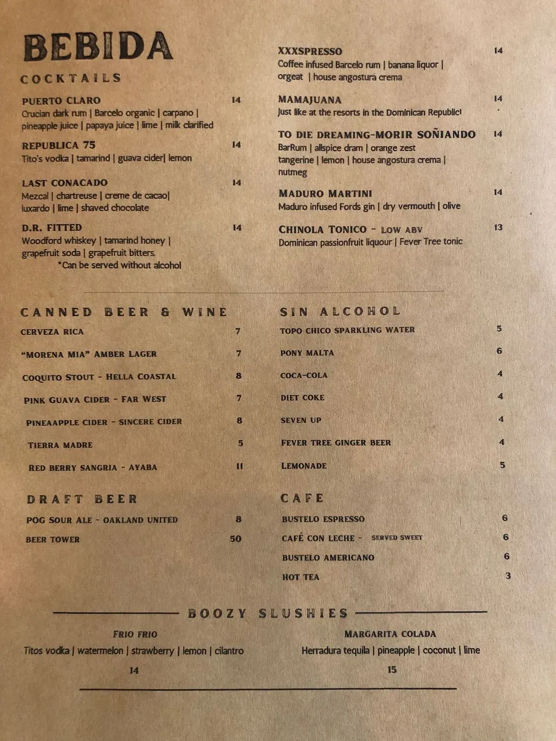 Menu 2