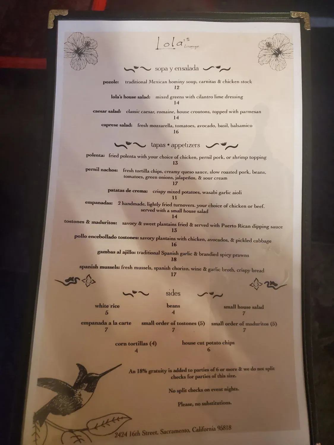 Menu 6