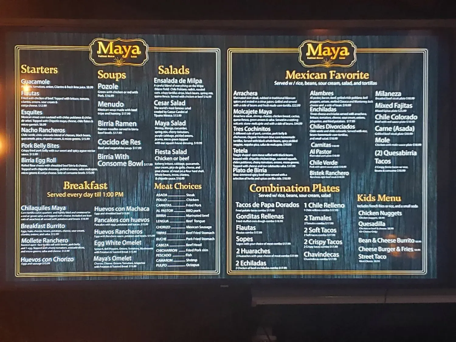 Menu 1