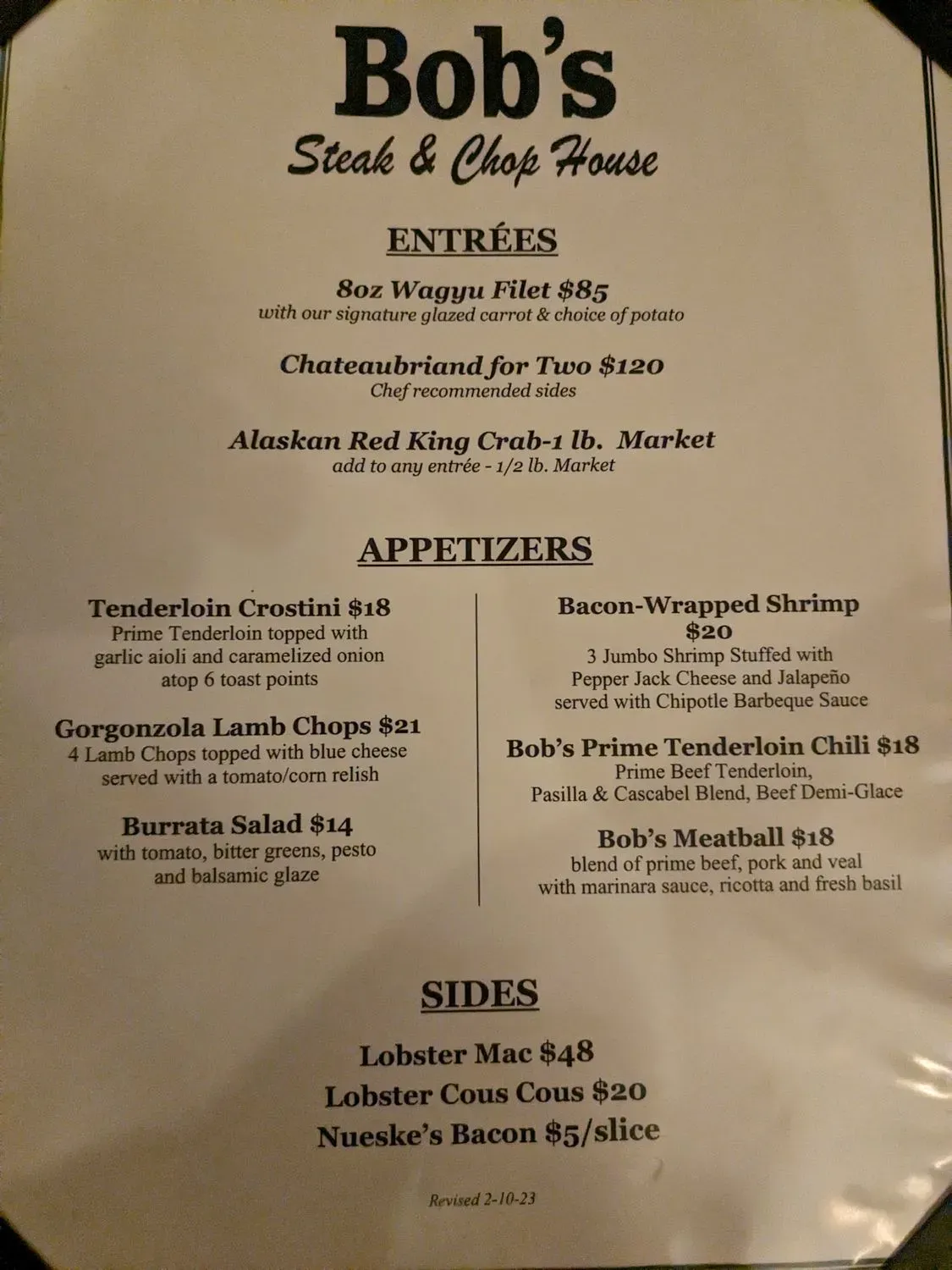 Menu 5