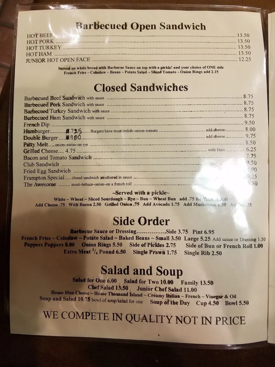 Menu 5