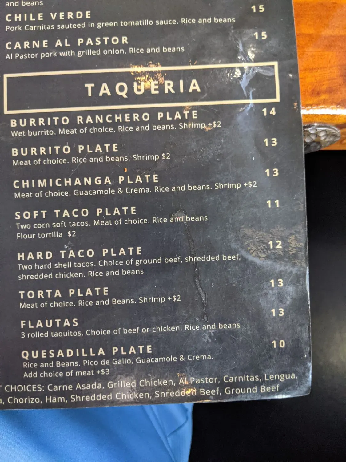 Menu 5