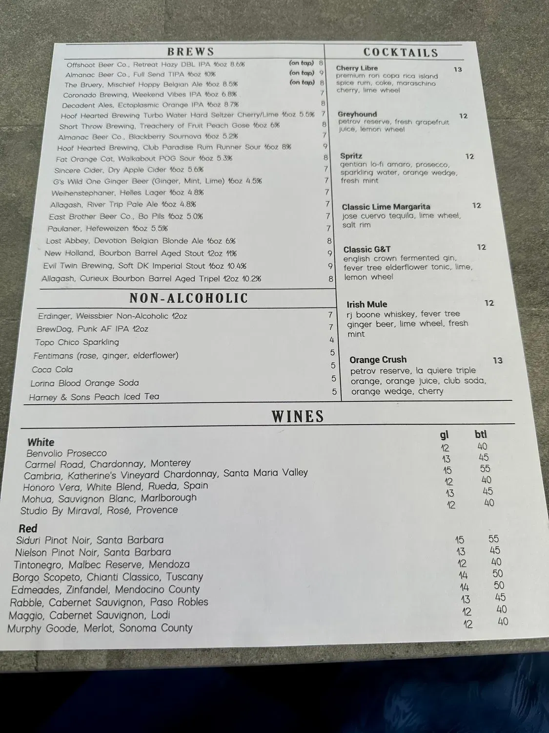 Menu 6