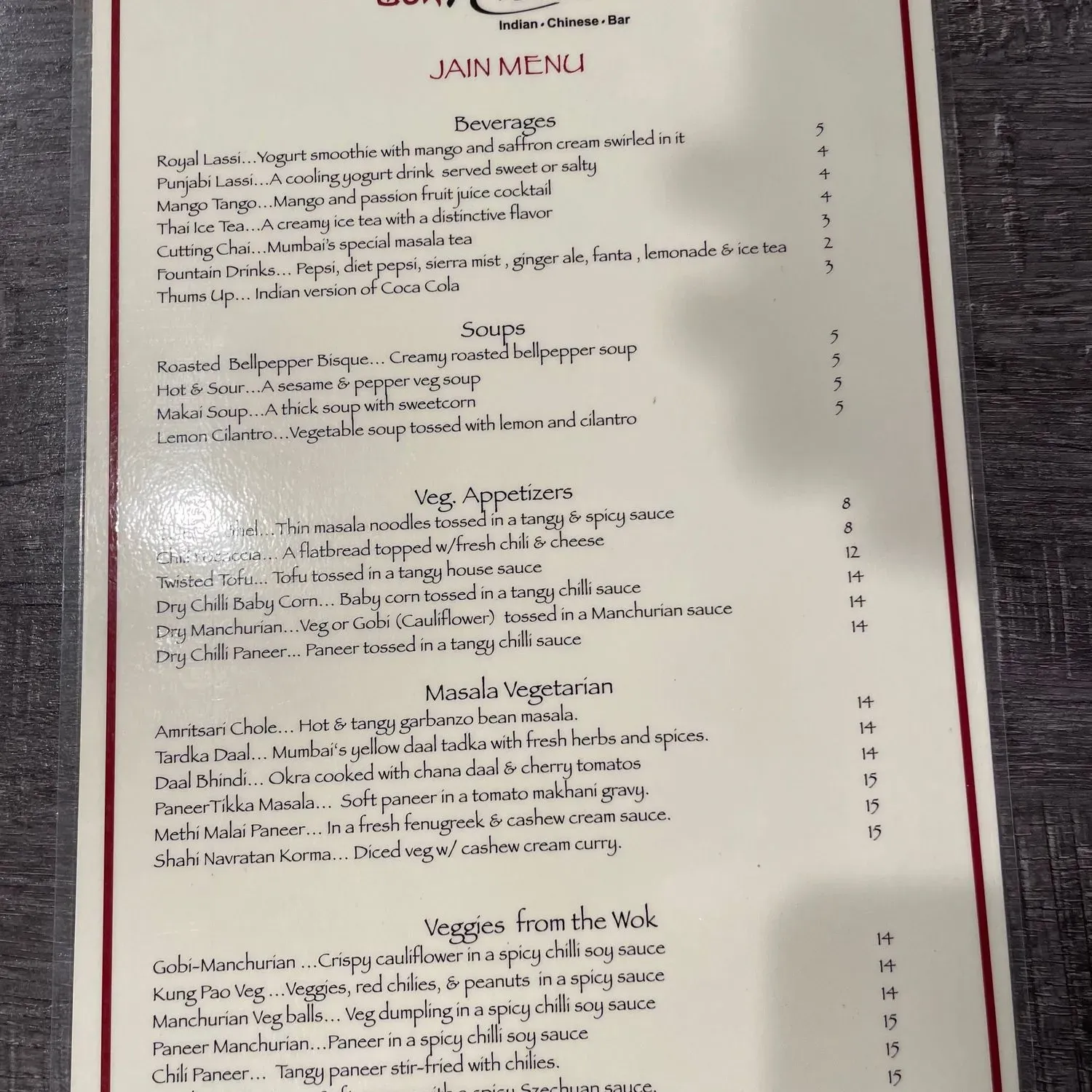 Menu 2