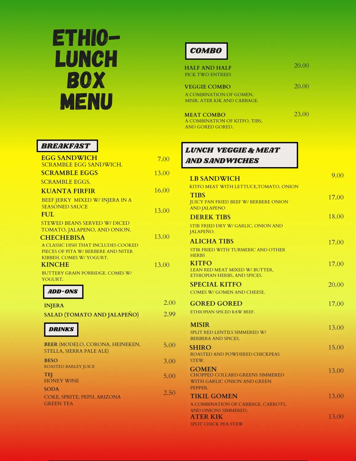 Menu 2