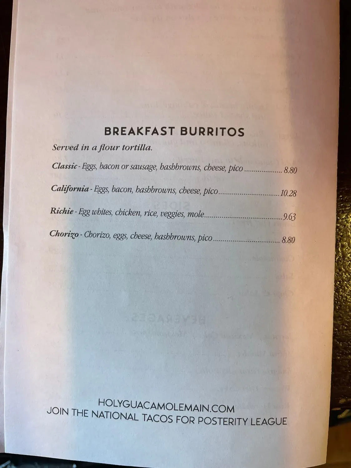 Menu 5