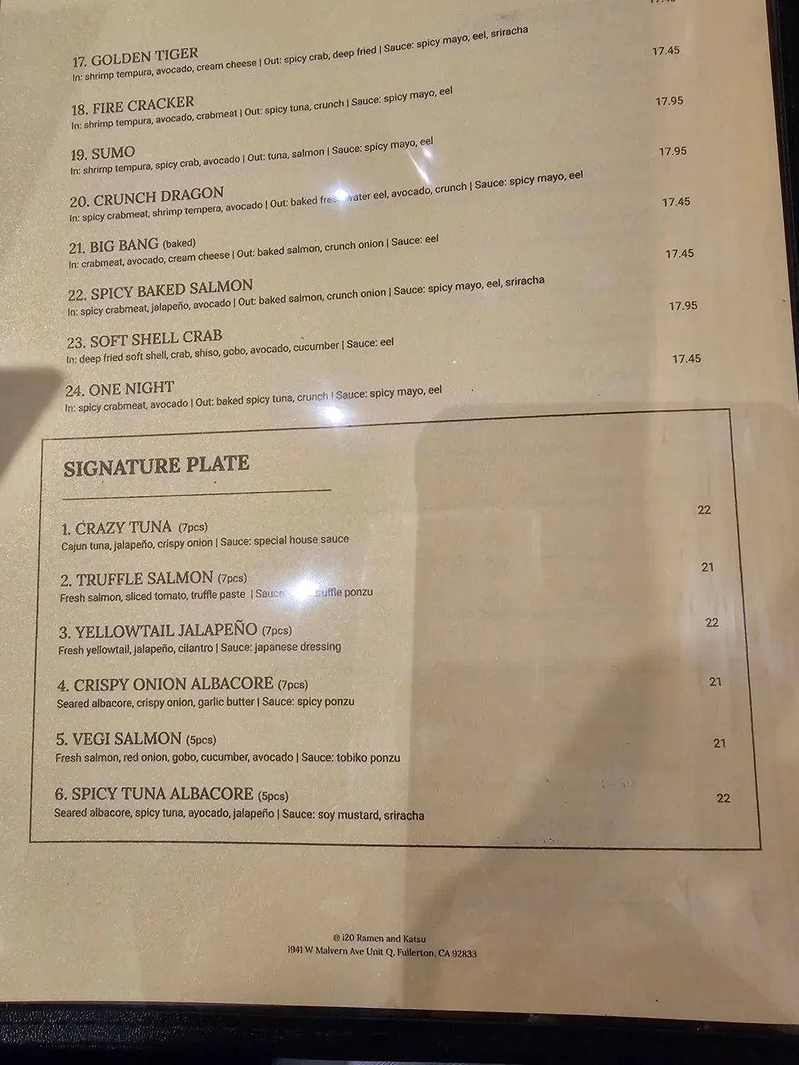 Menu 5