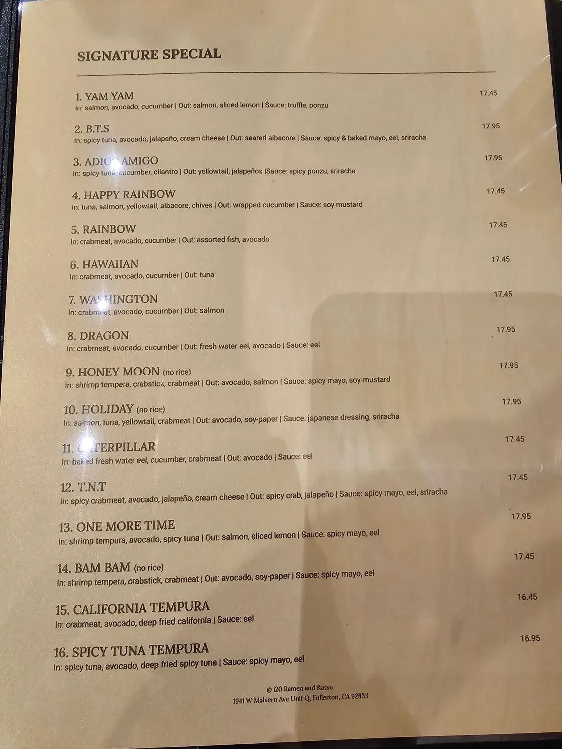 Menu 1