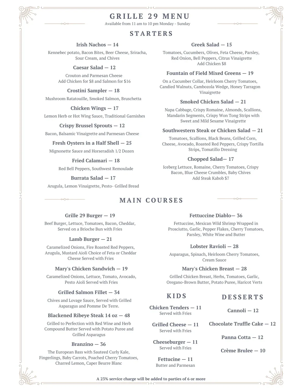 Menu 1