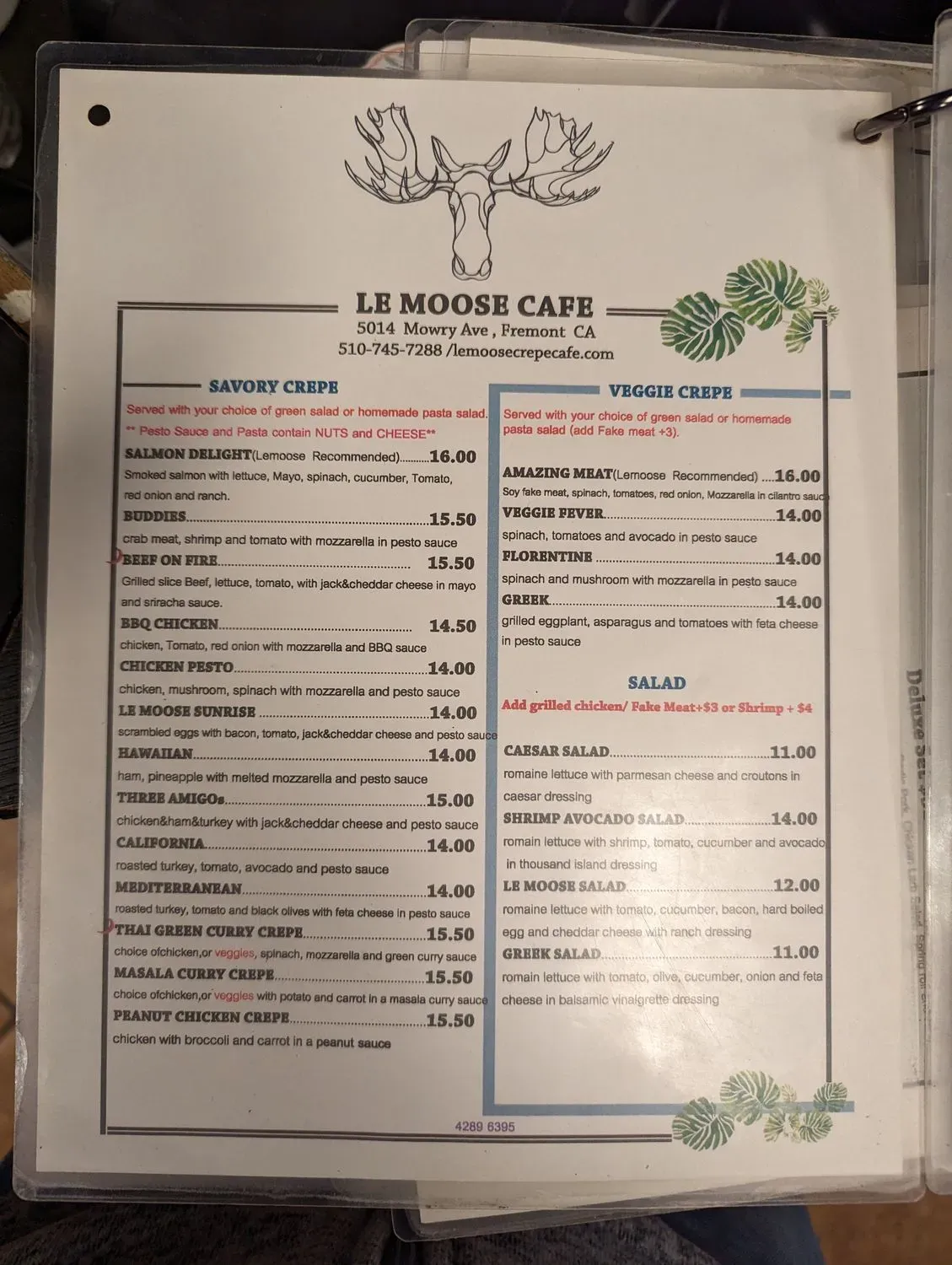 Menu 5