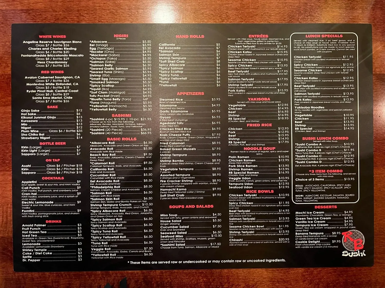 Menu 2