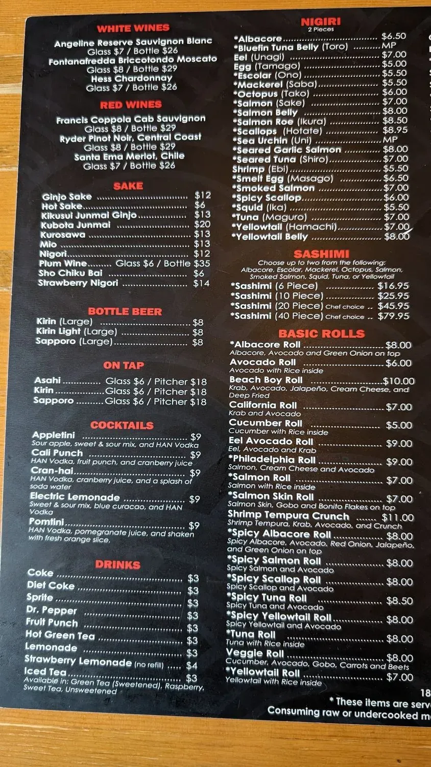 Menu 4