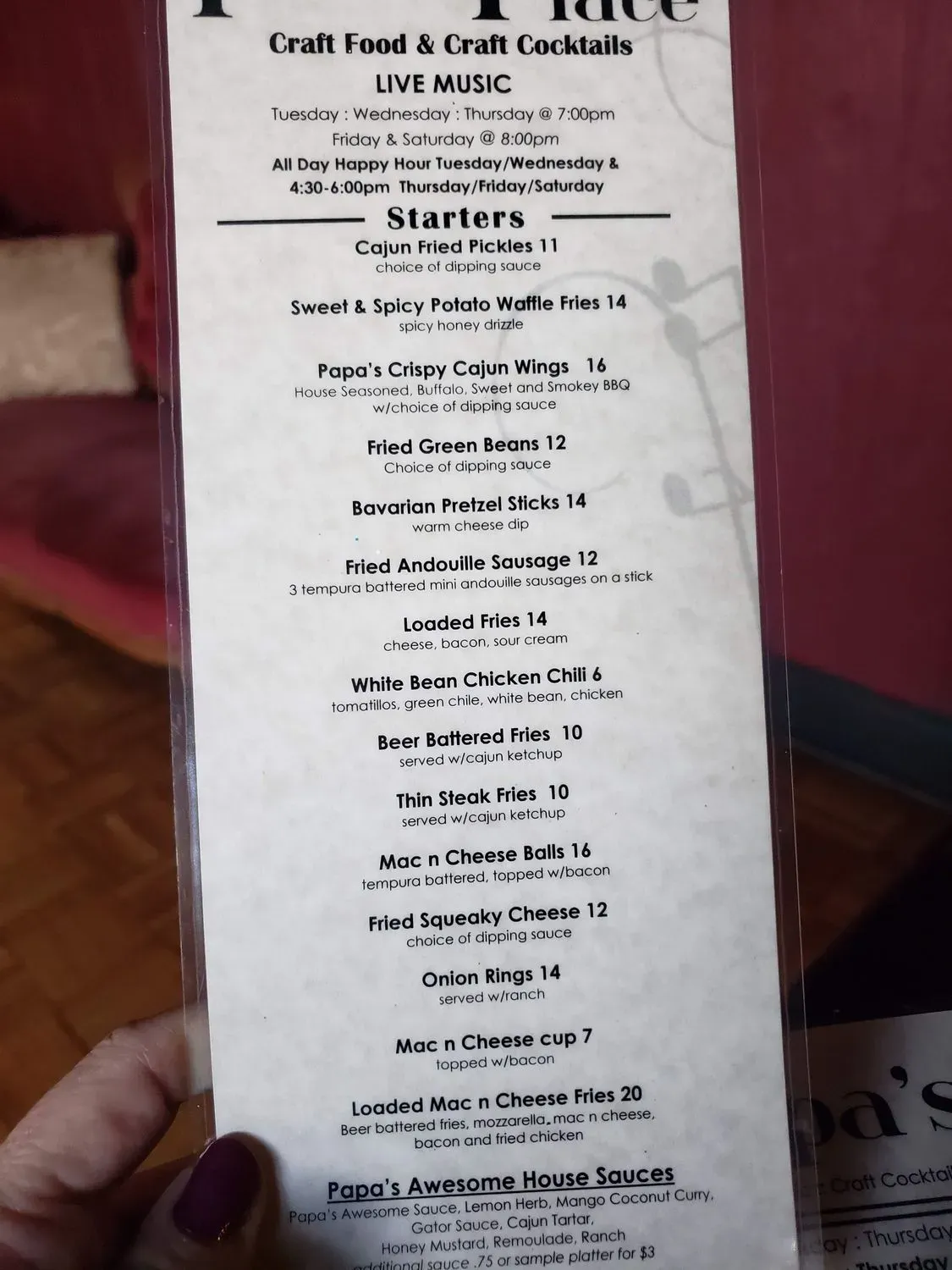 Menu 6