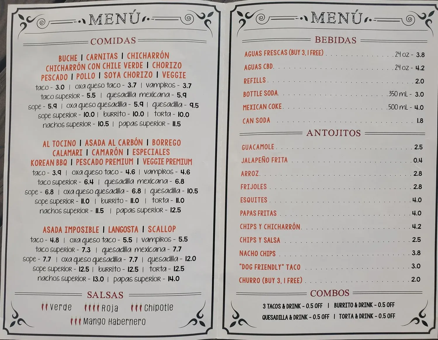 Menu 1