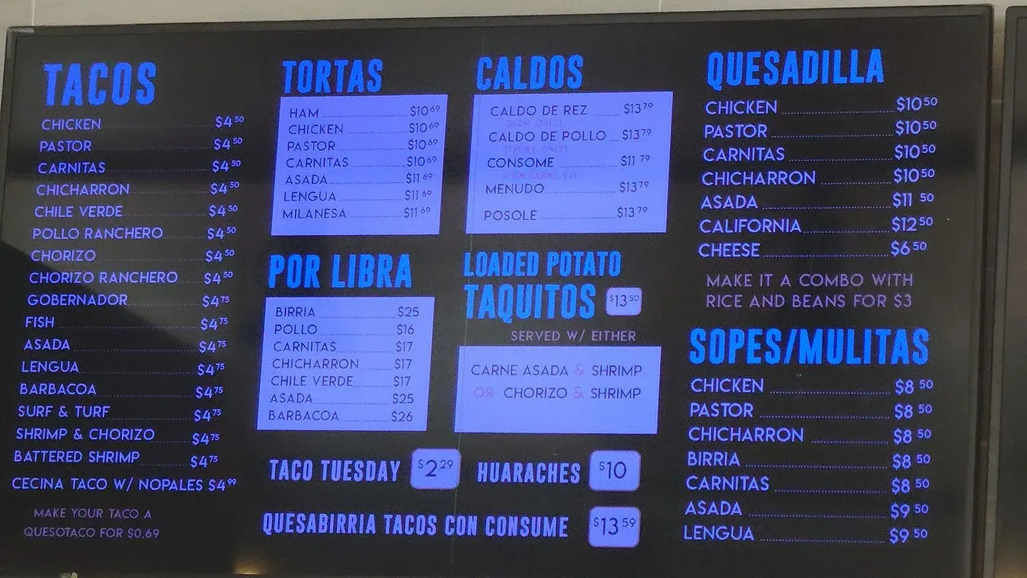 Menu 3