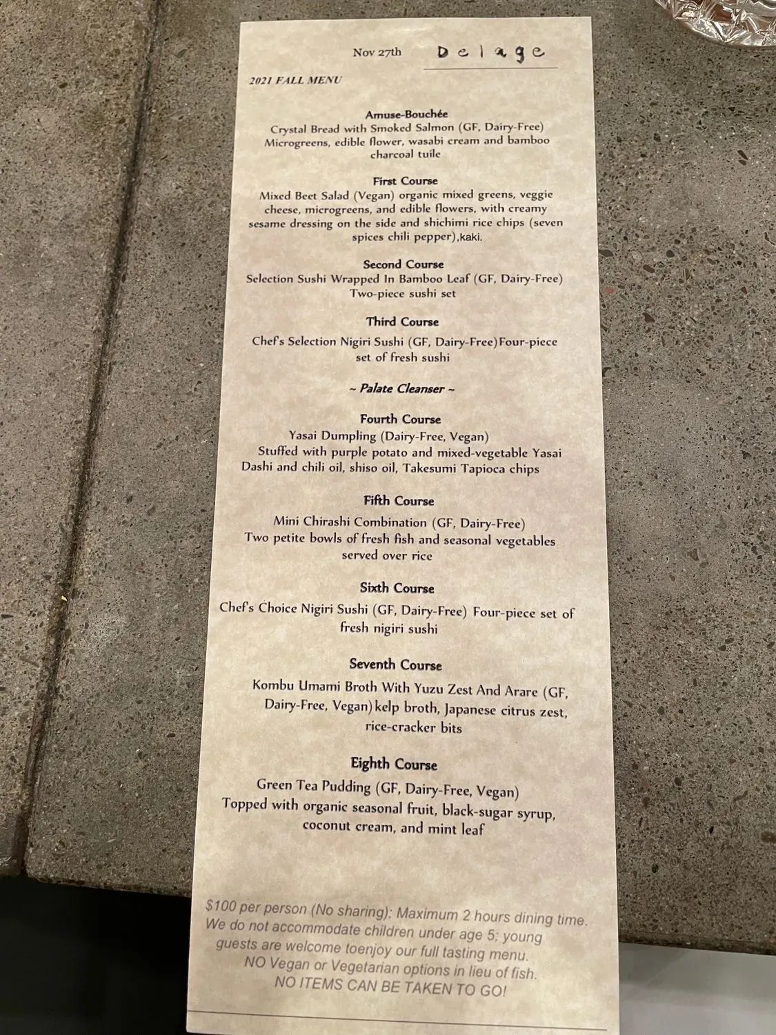 Menu 5