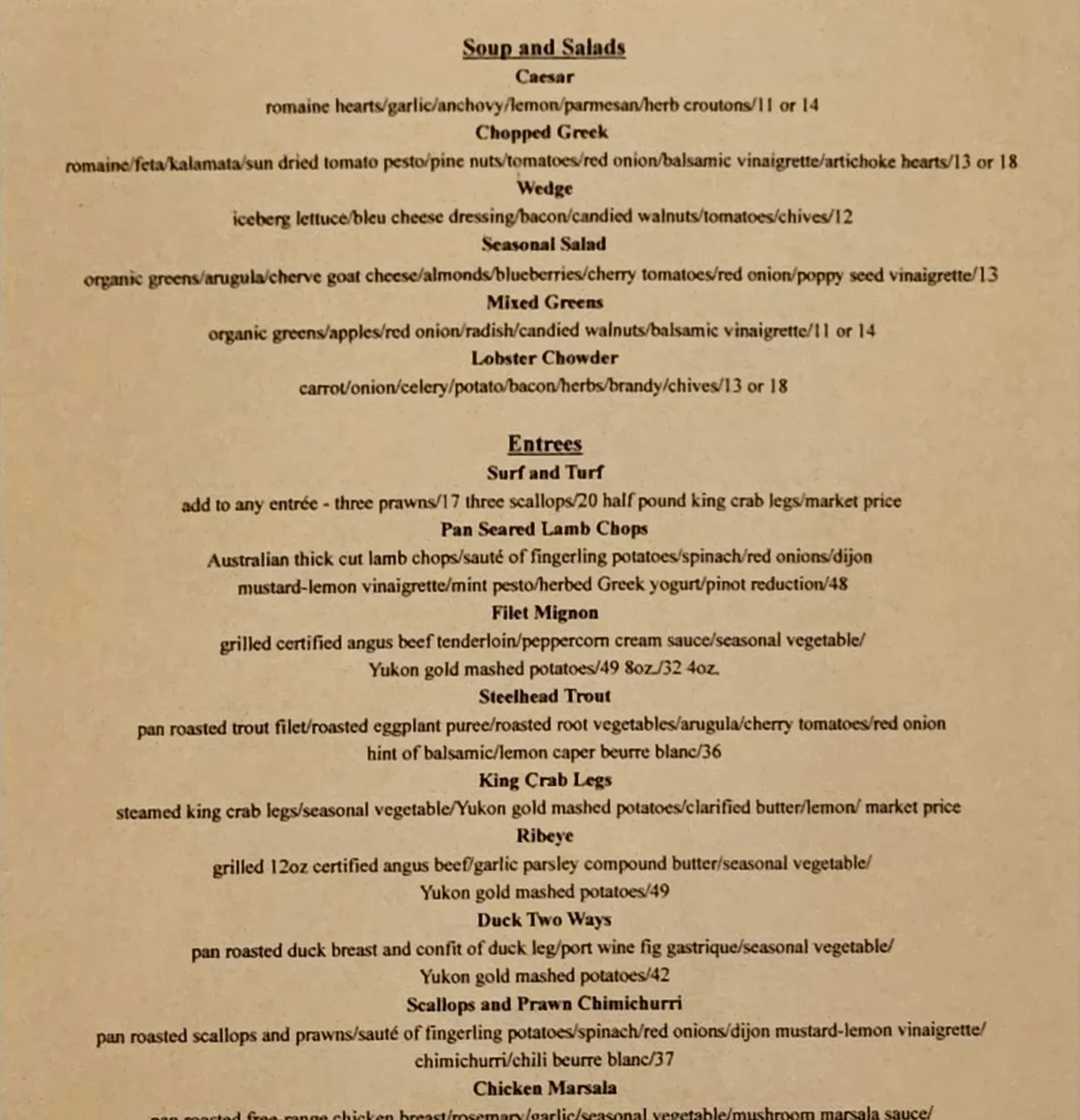 Menu 1