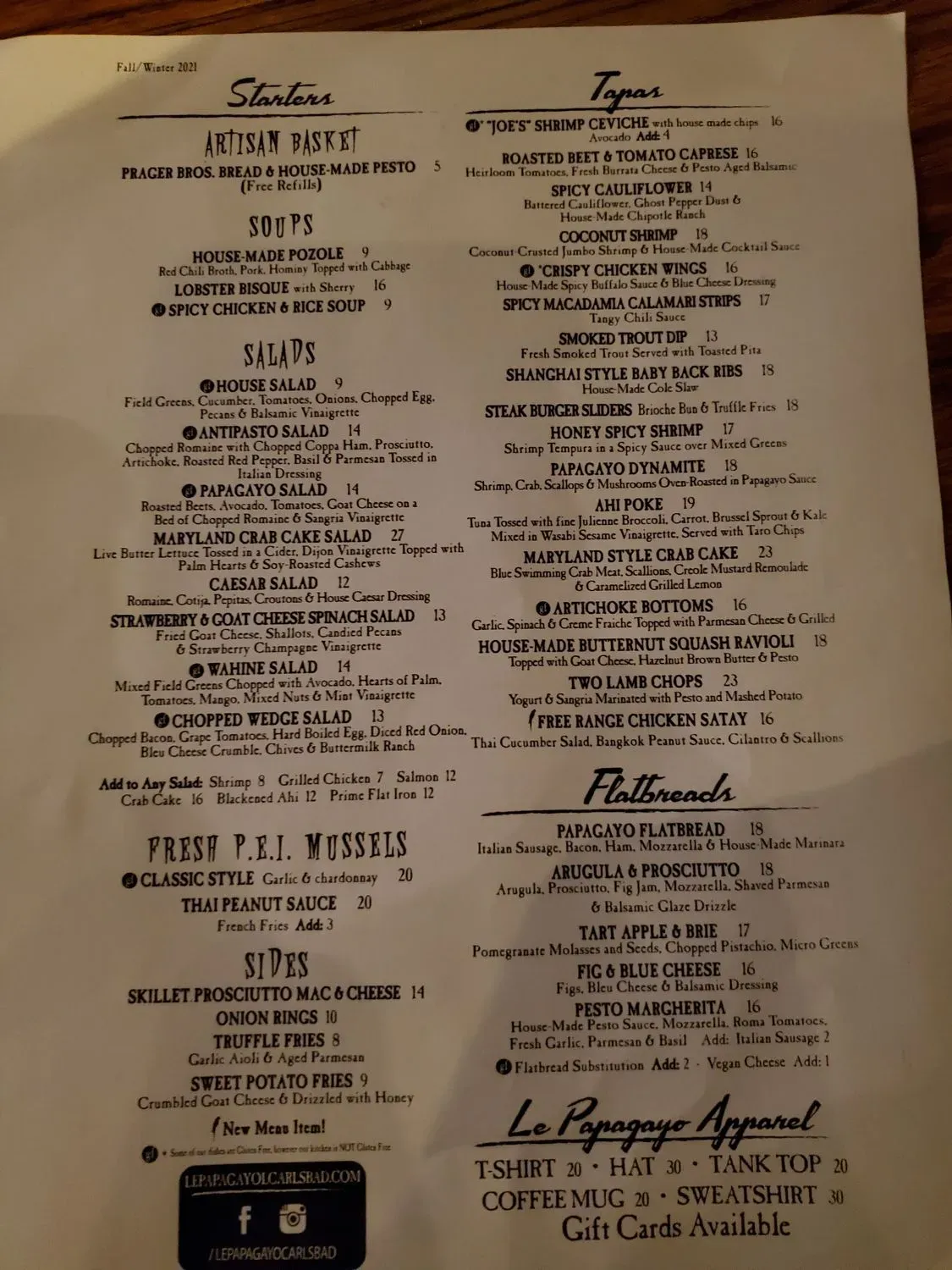 Menu 1