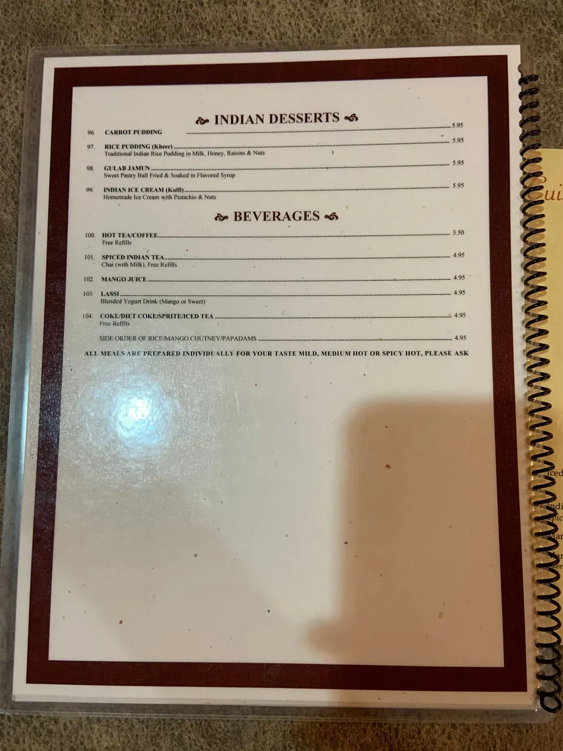 Menu 5