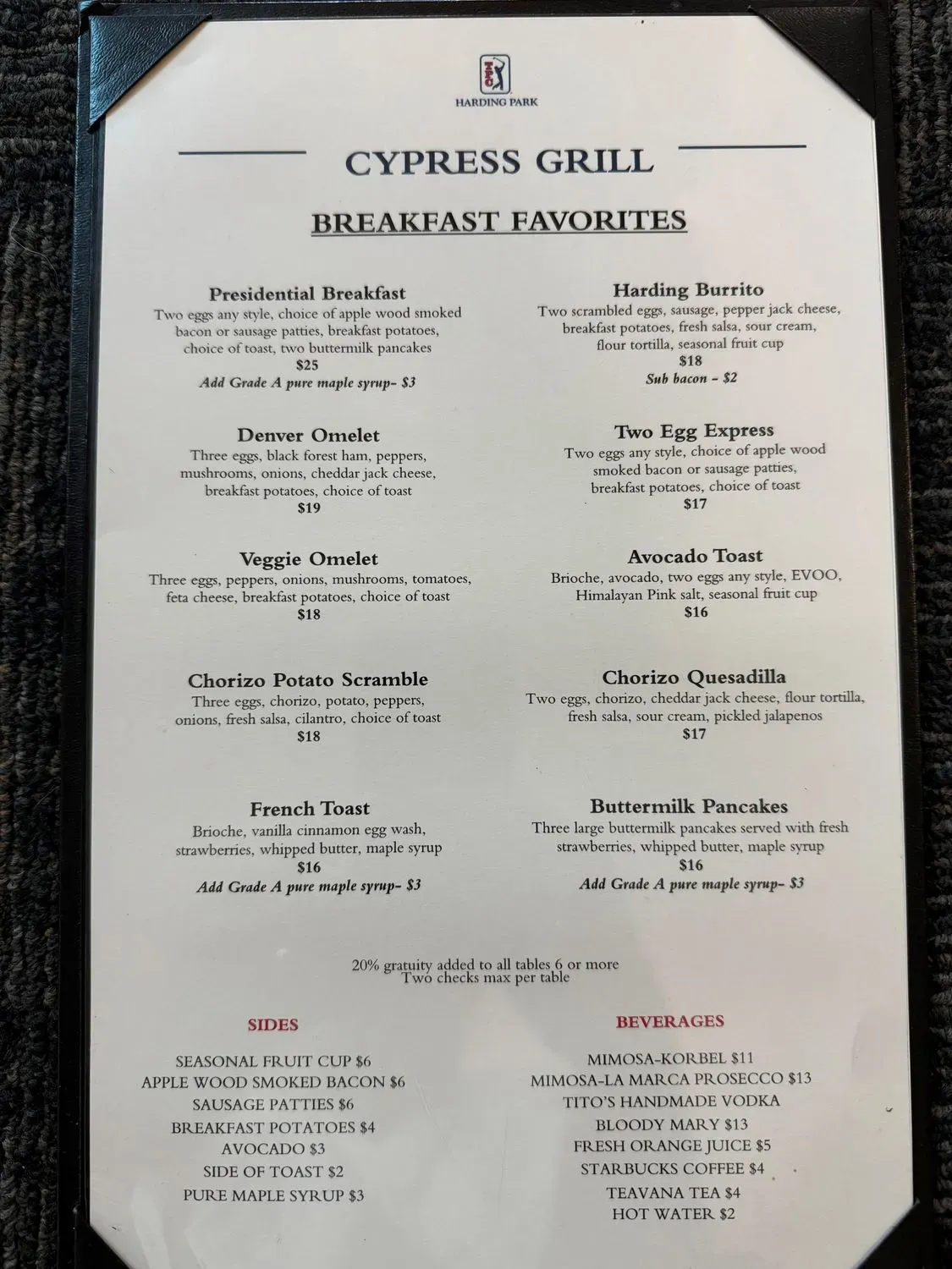 Menu 4