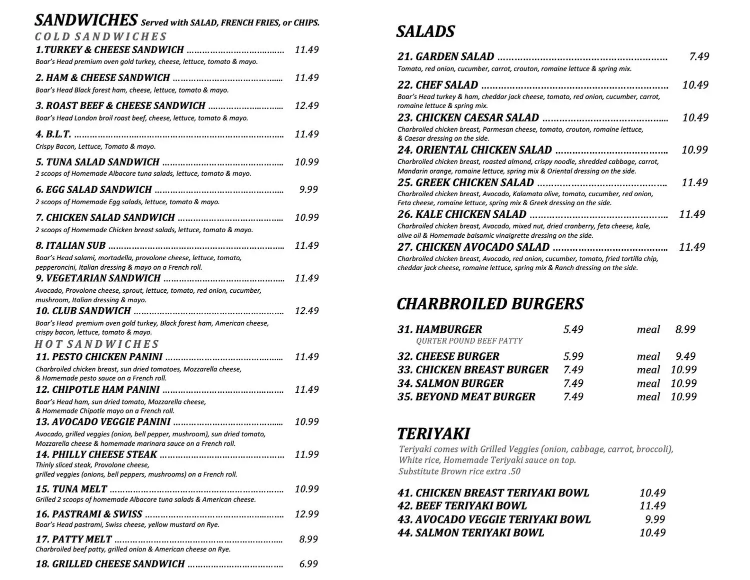 Menu 1