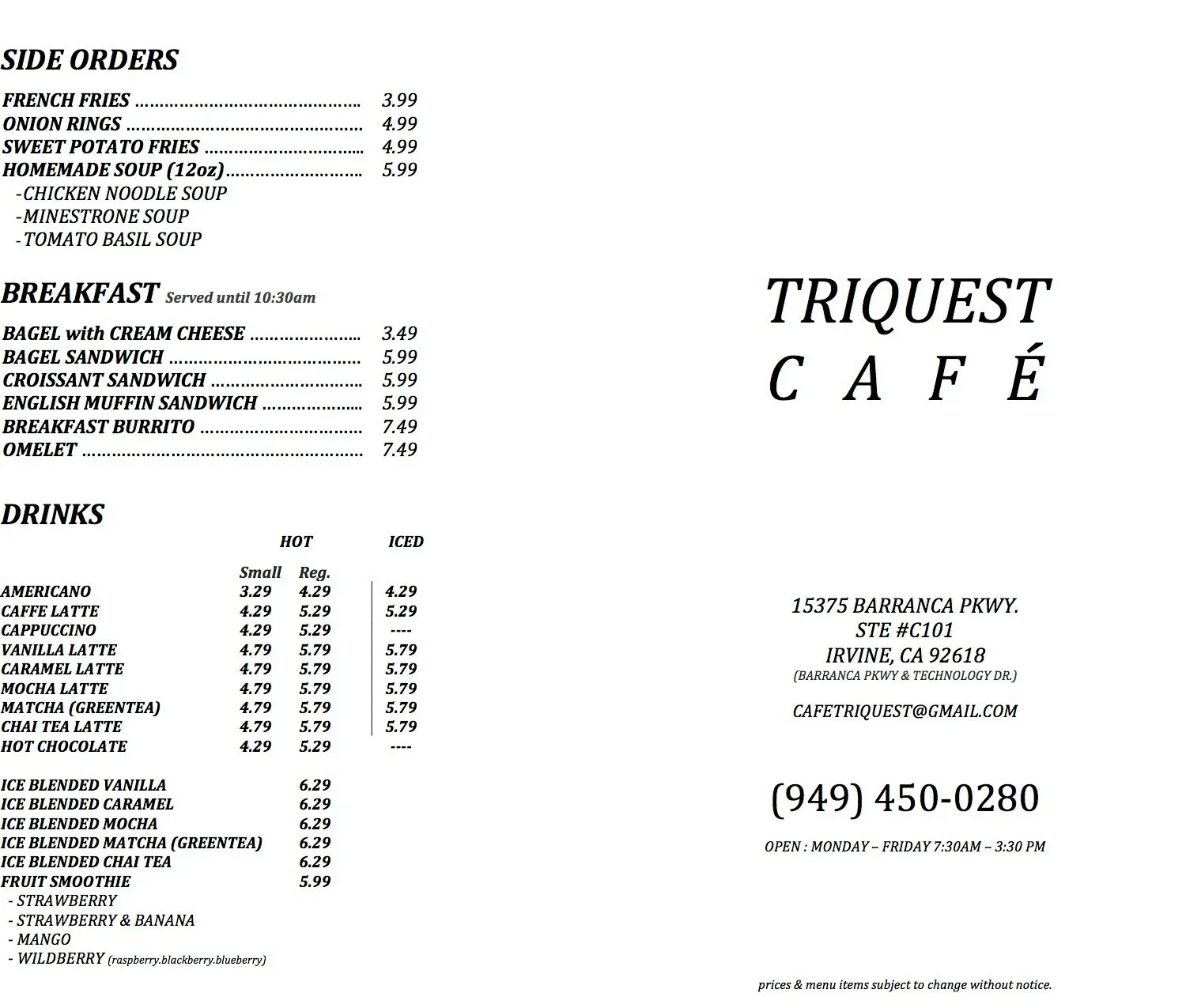 Menu 2