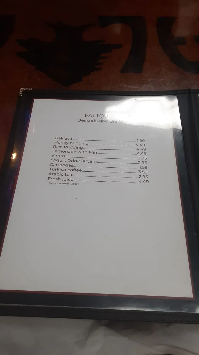 Menu 6