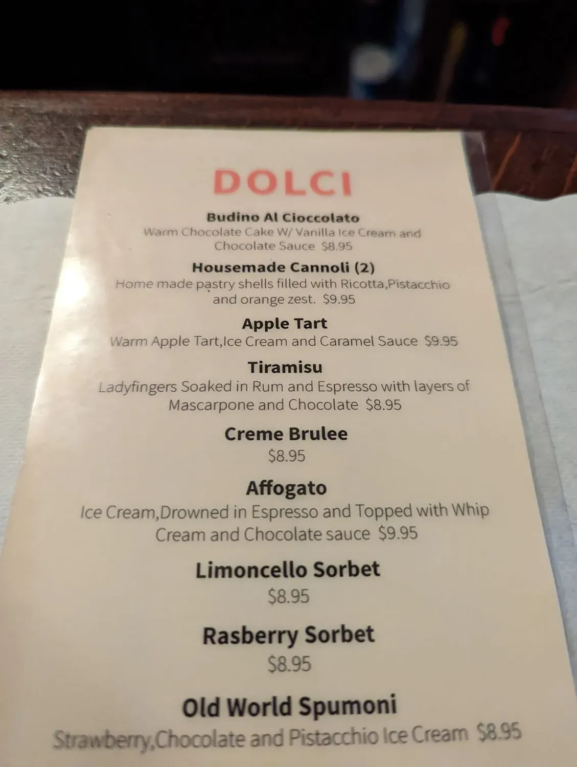 Menu 5